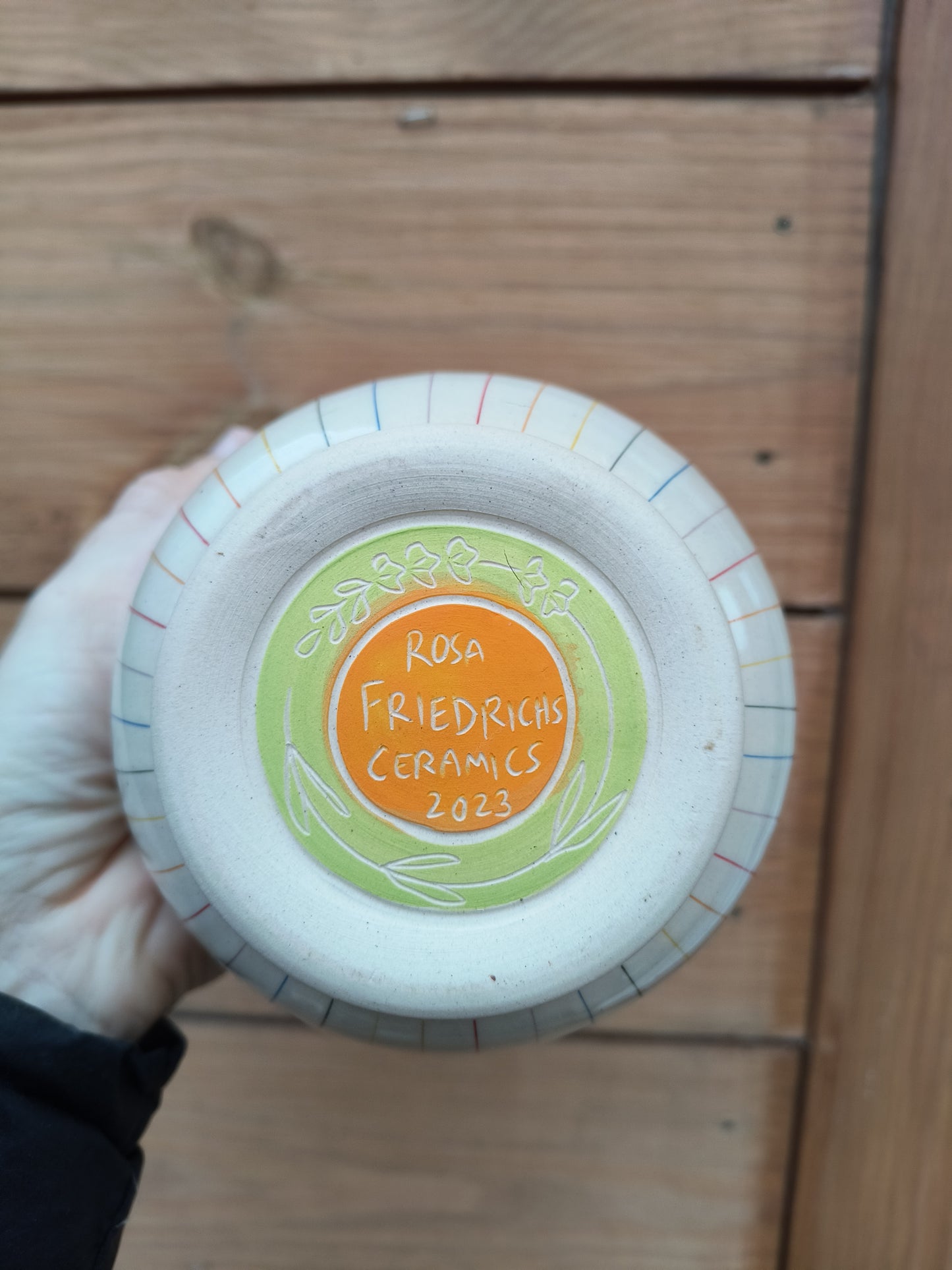 Rainbow Stripe Bowl B