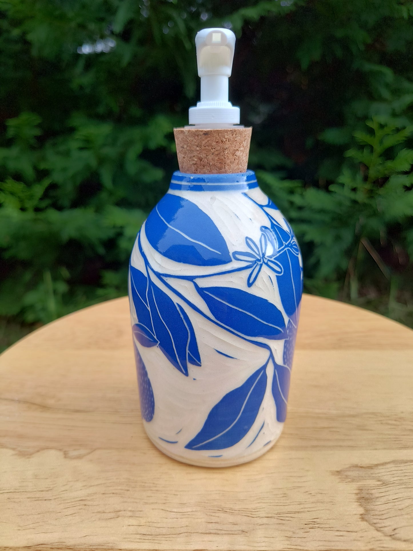 Blue Lemon Soap Bottle
