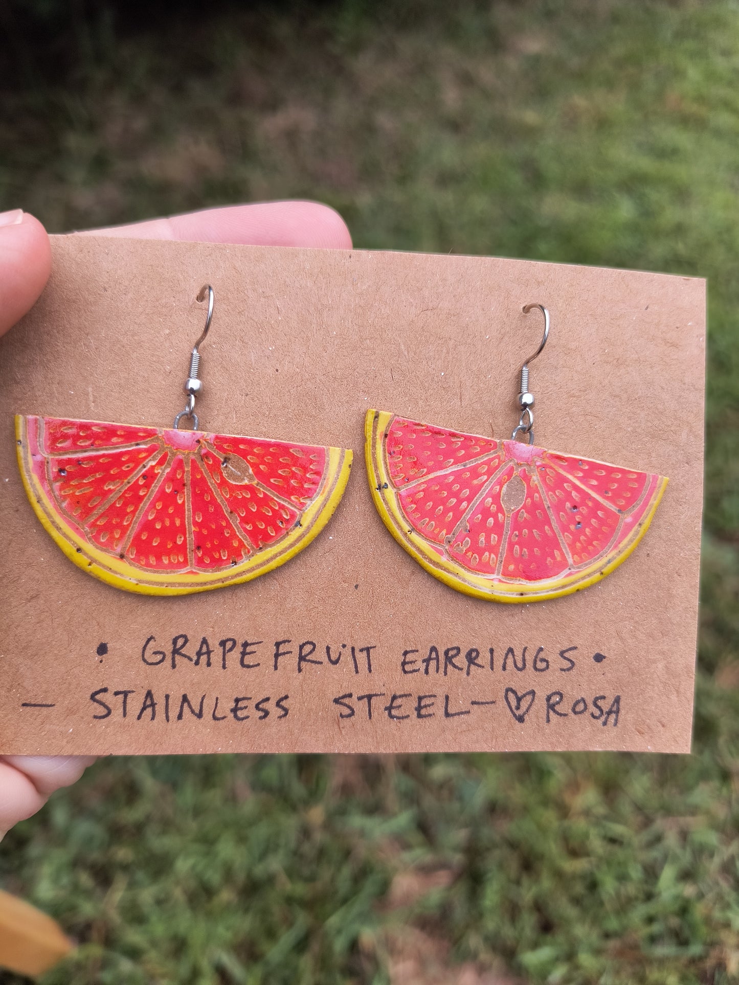 Grapefruit Earrings