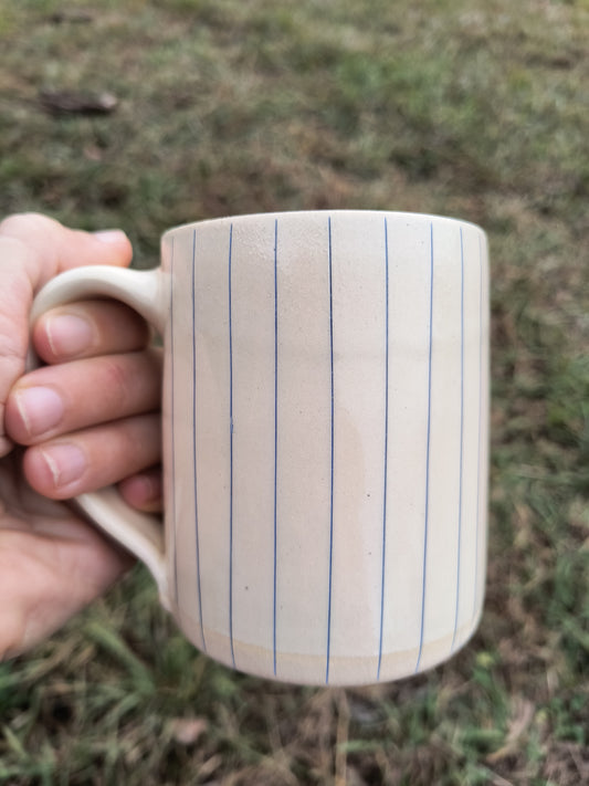 Blue stripe mug