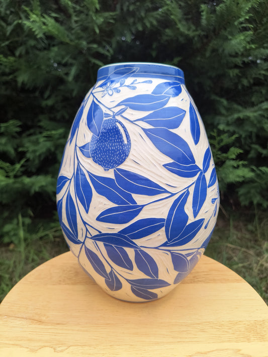 Blue Lemon Vase