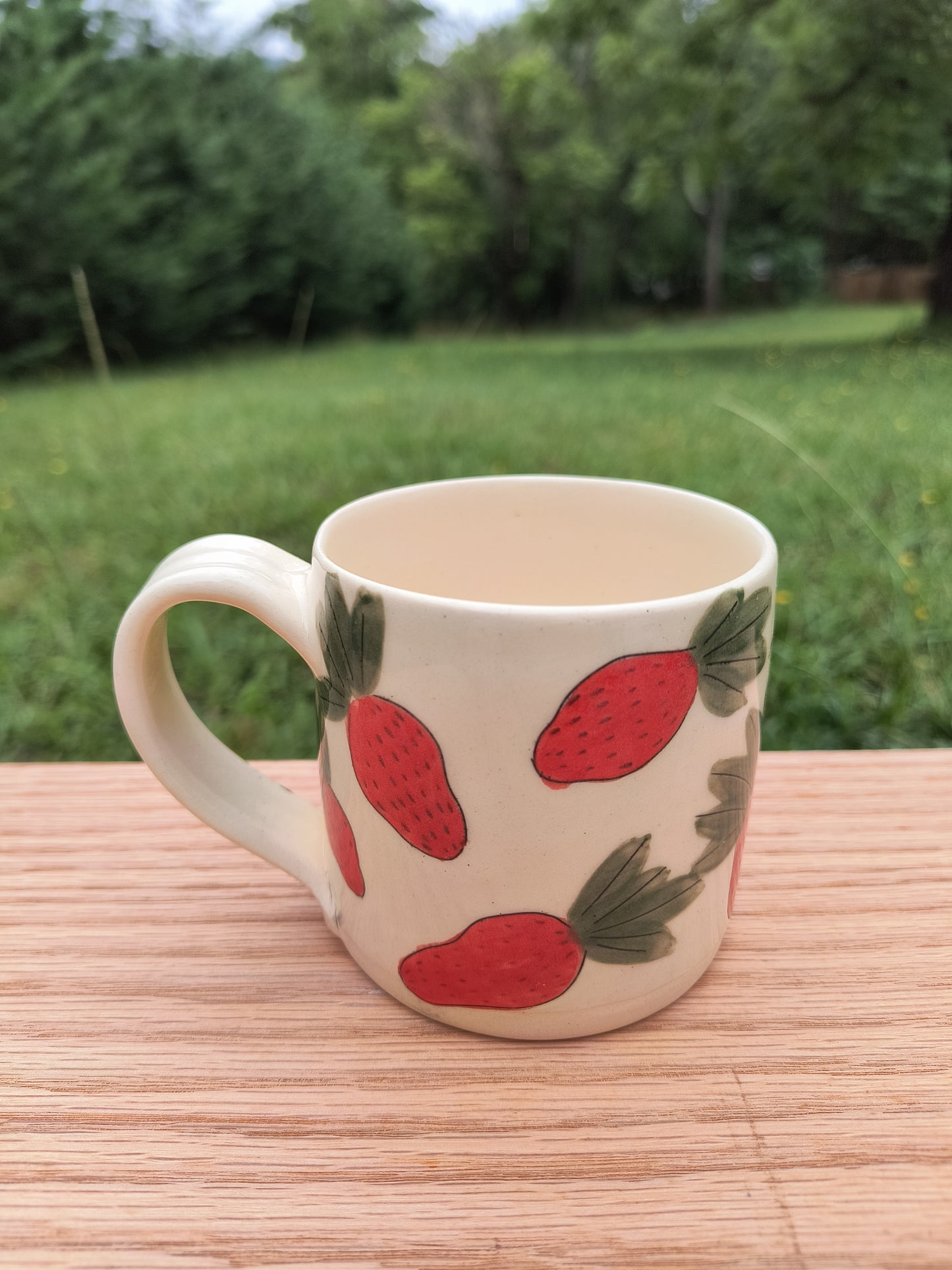 Strawberry Mug- white