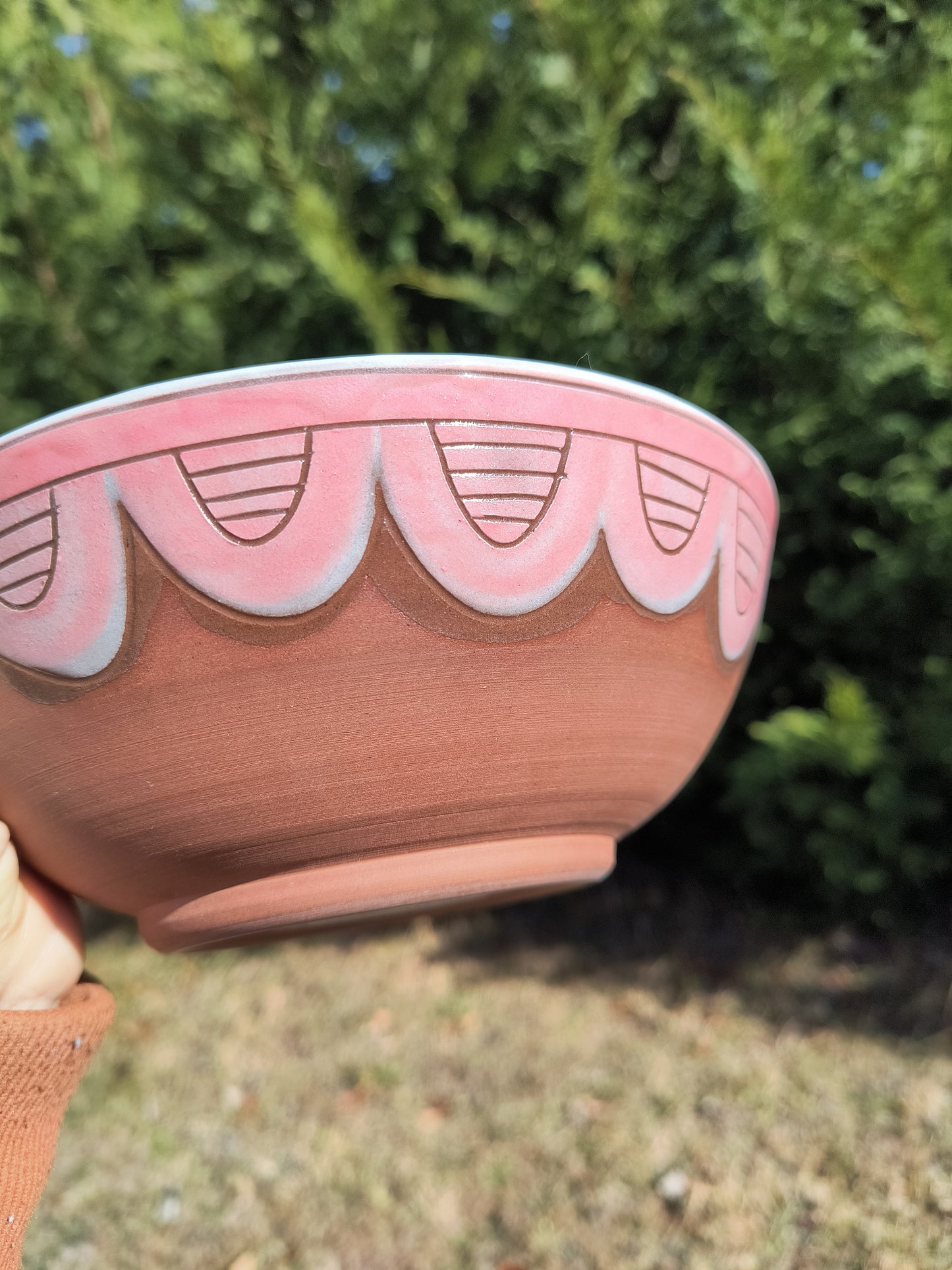 California Poppy Scalloped Bowls Set of 4