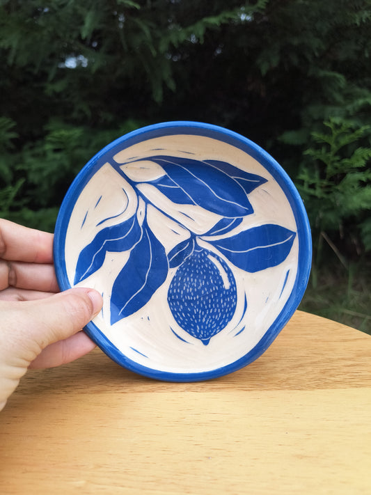 Blue Lemon Spoon Rest B