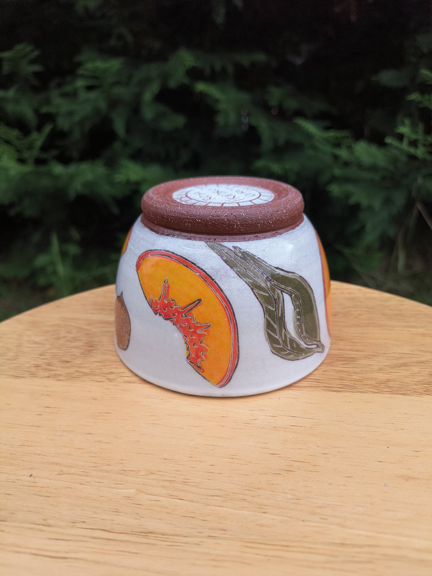 Peach Bowl B (peach halve)