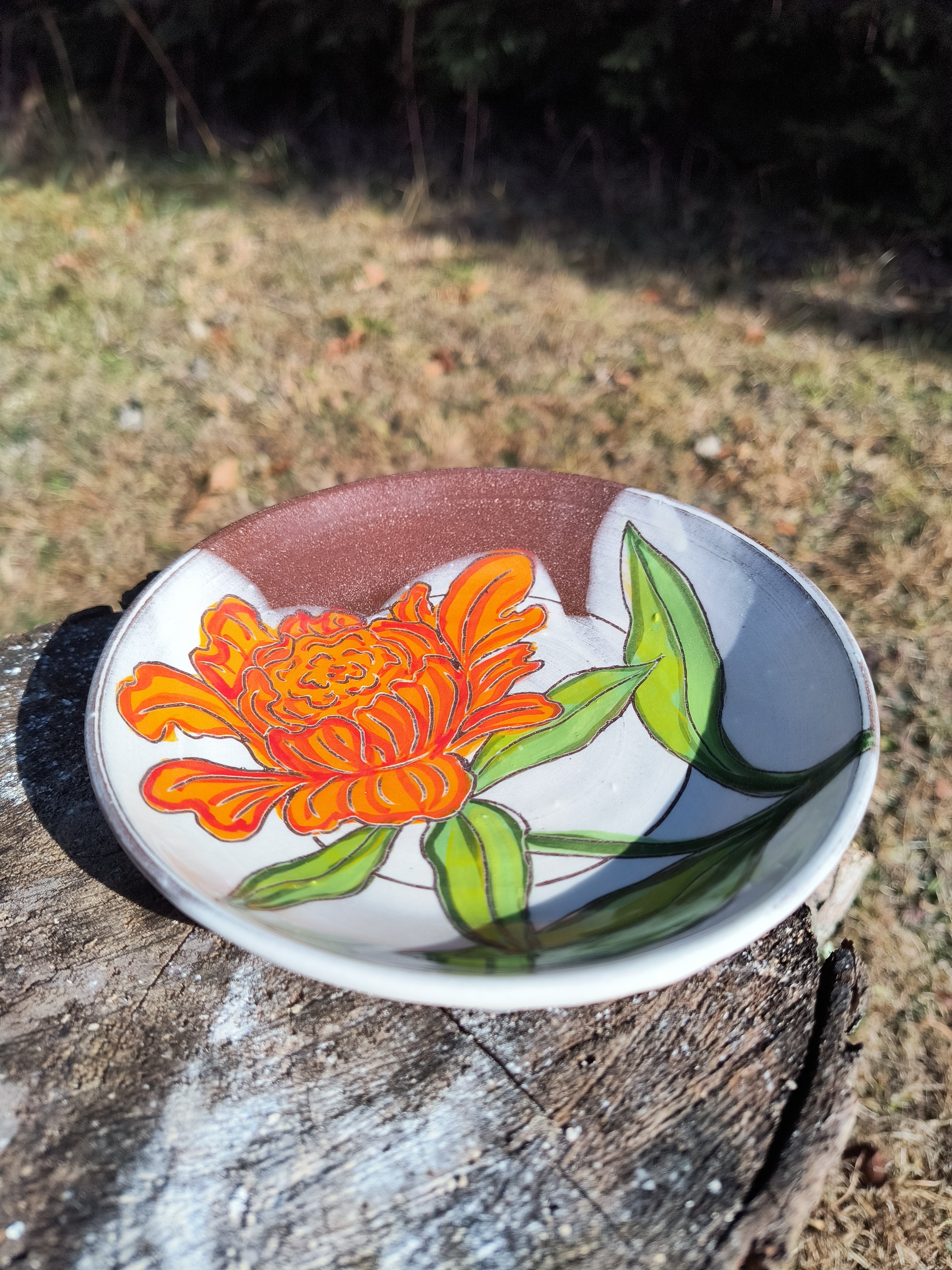 Peony Plate – rosafriedrichsceramics