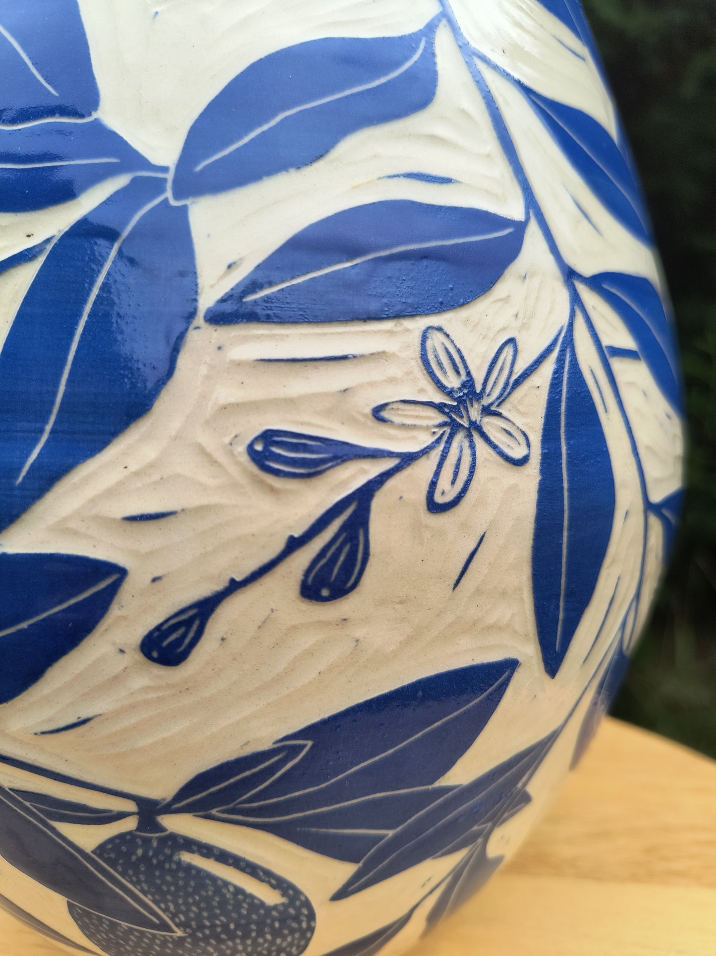 Blue Lemon Vase