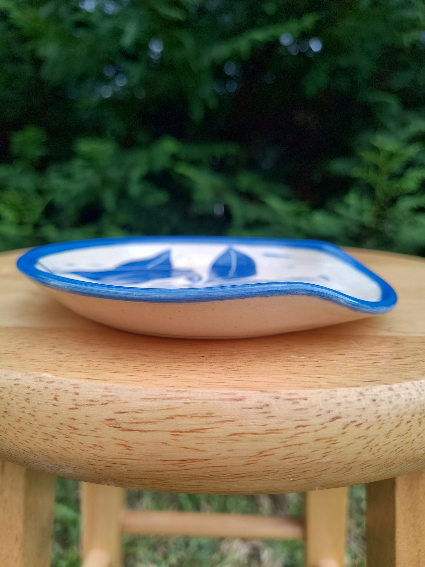 Blue Lemon Spoon Rest B
