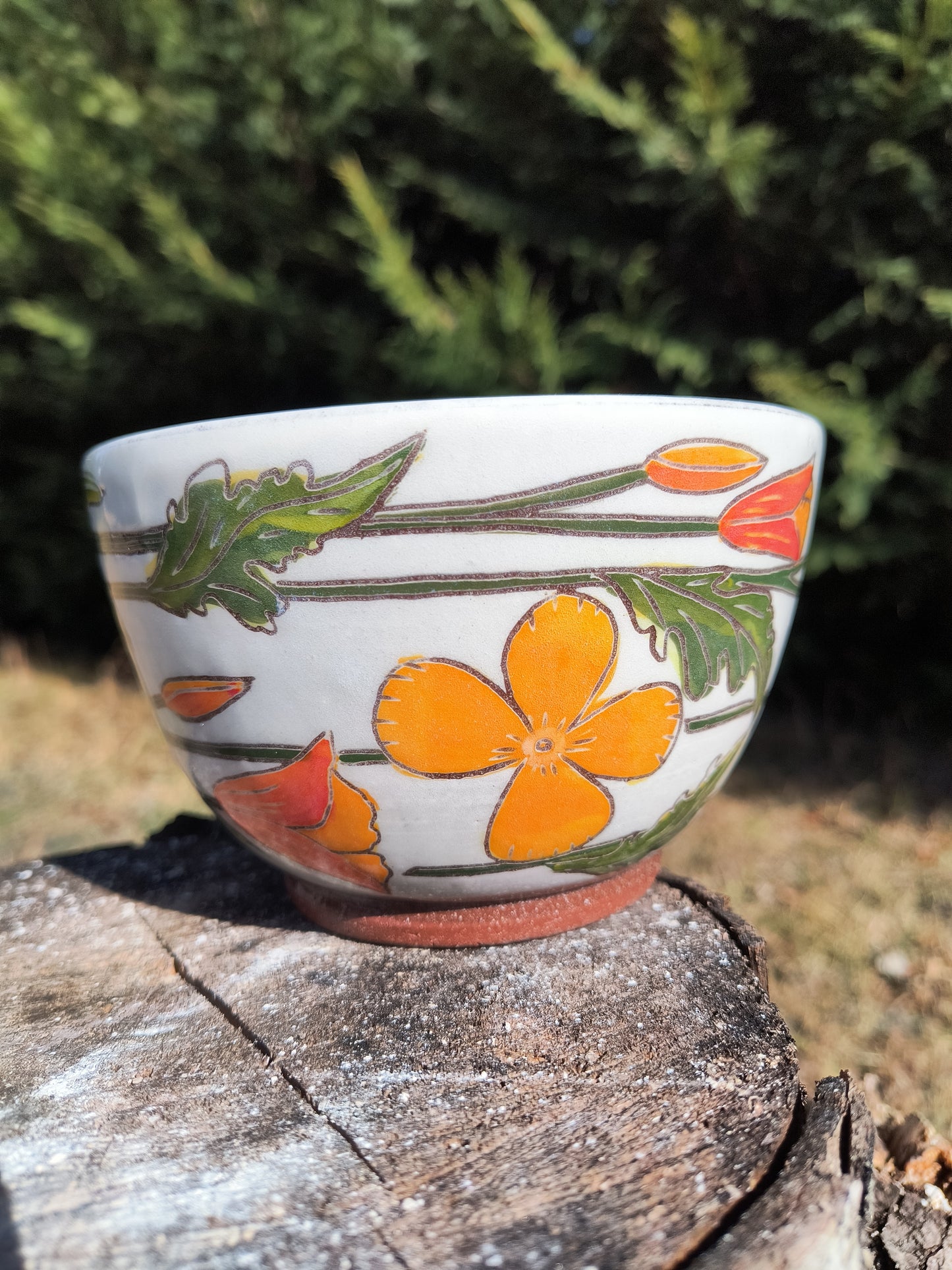 California Poppy Everyday Bowl
