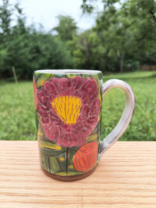 Peony Mug - tall! 16oz