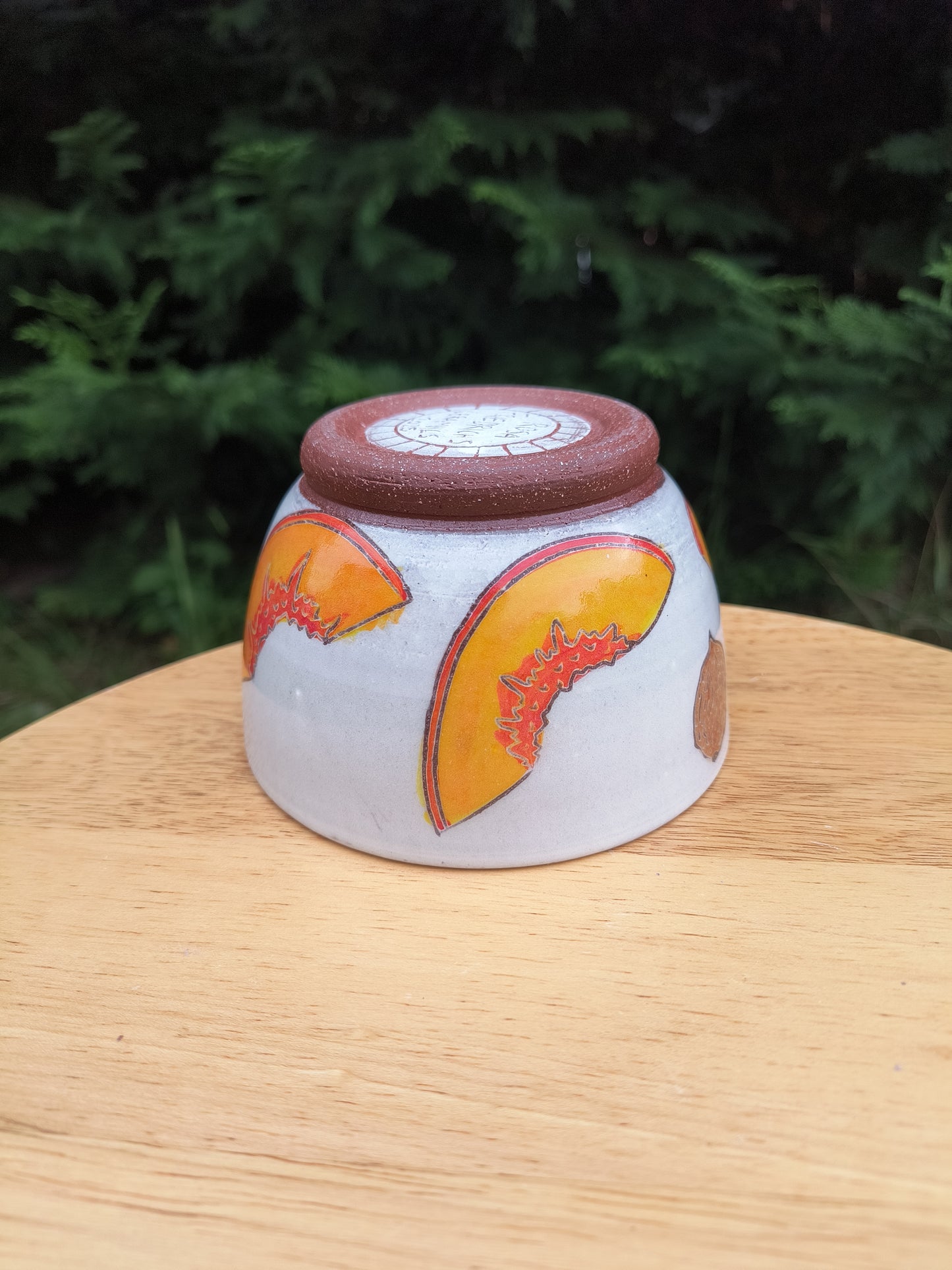 Peach Bowl B (peach halve)