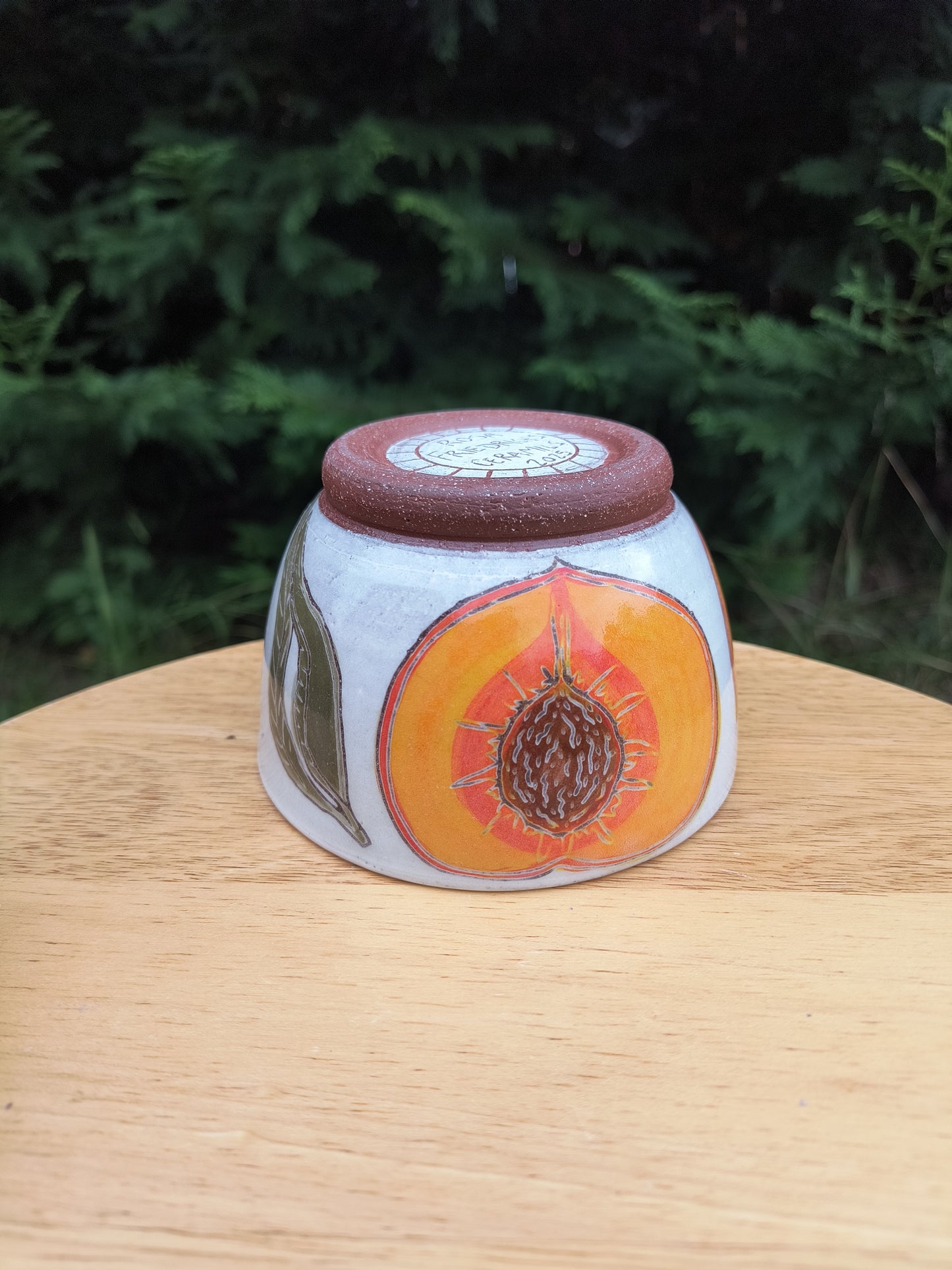 Peach Bowl B (peach halve)