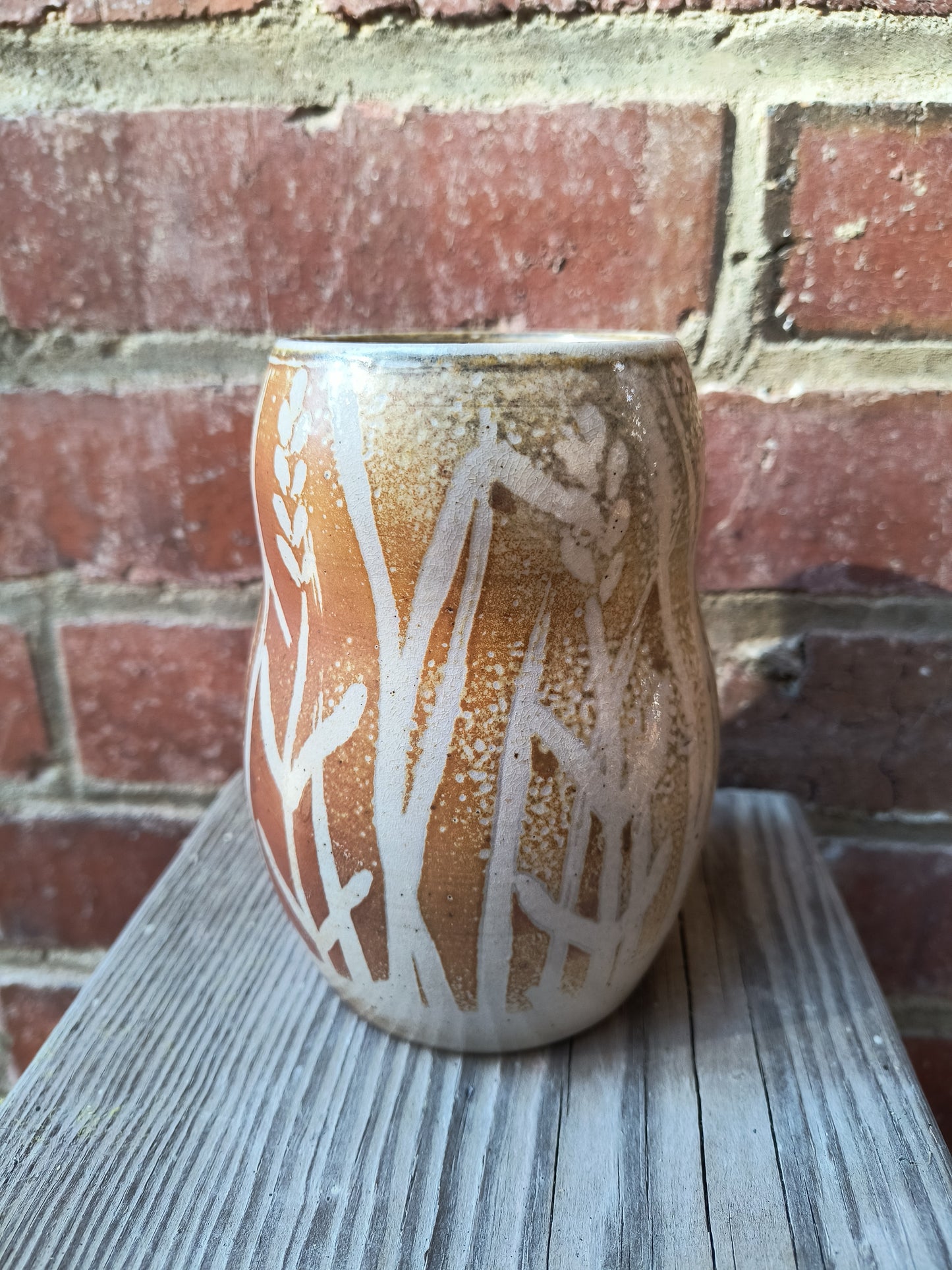 Woodfired Wheat Vase