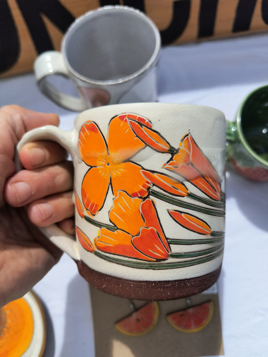 California Poppy Mug C 12 oz 2nd
