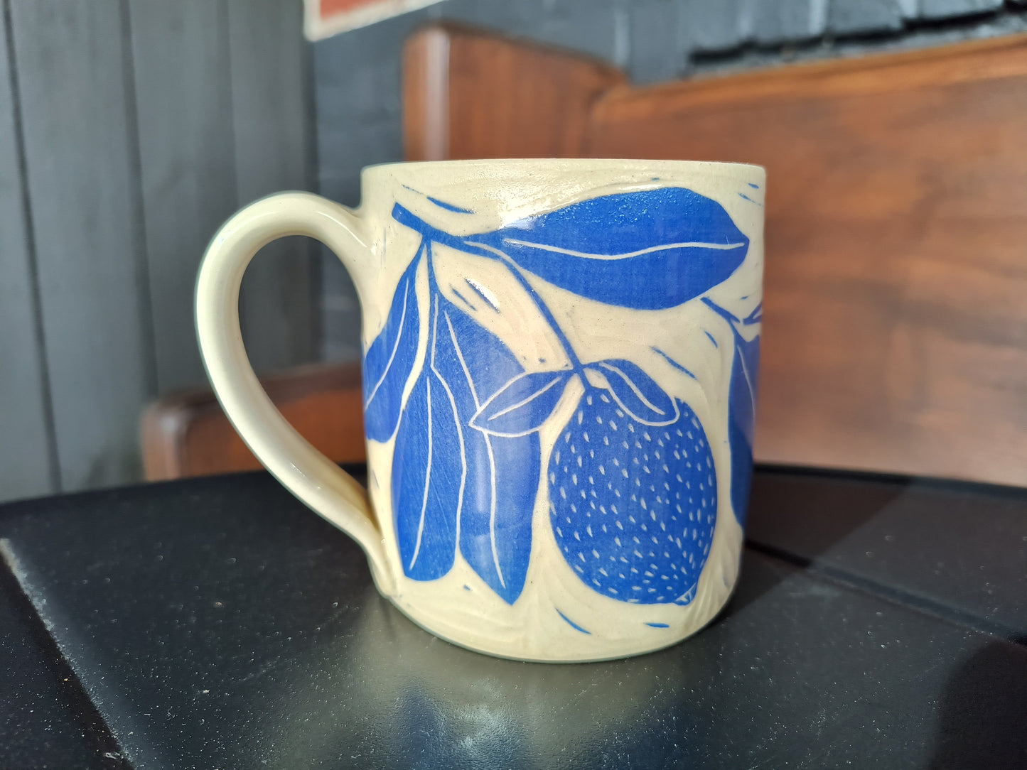 Blue Lemon Mug 12oz