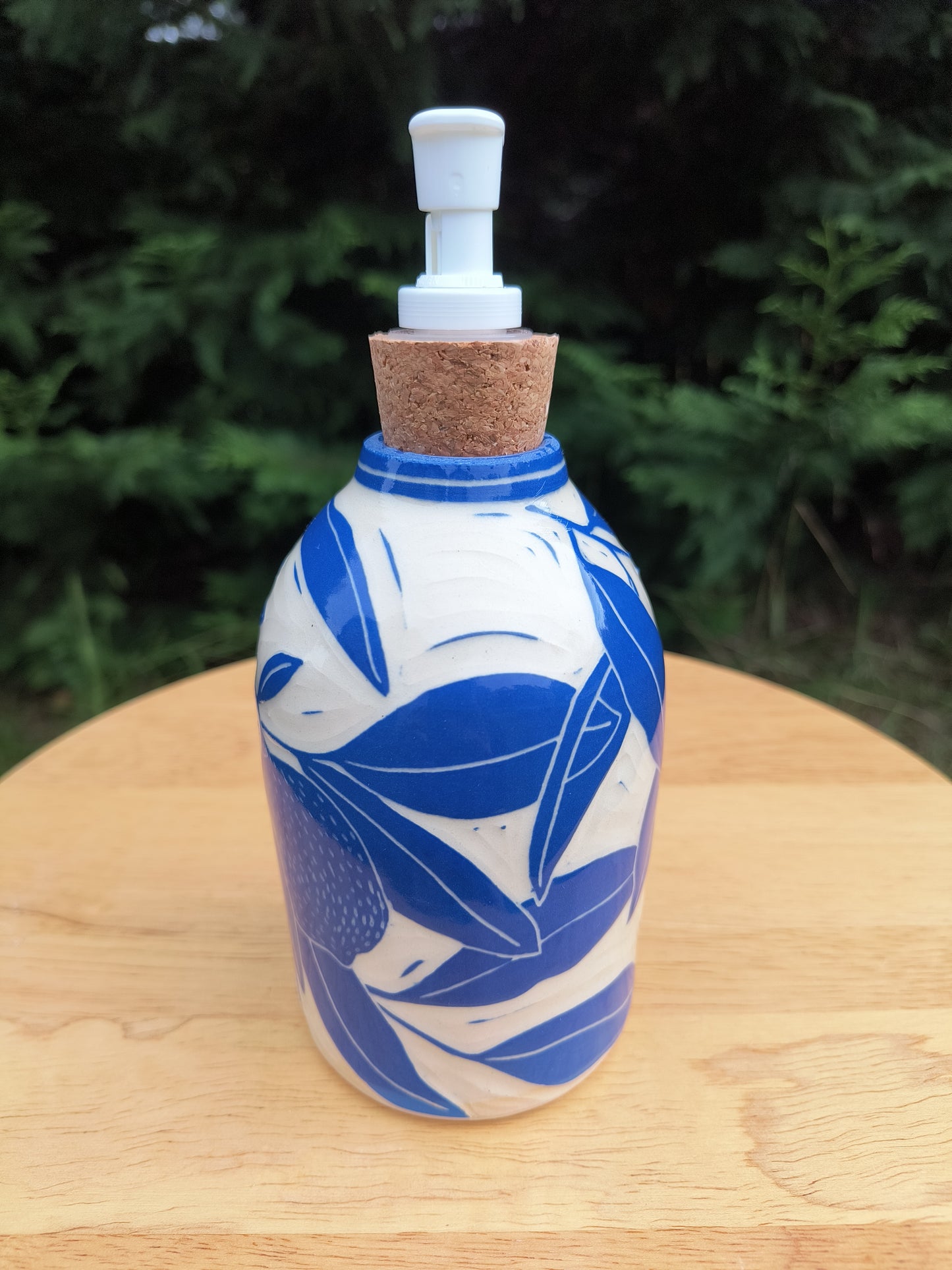 Blue Lemon Soap Bottle