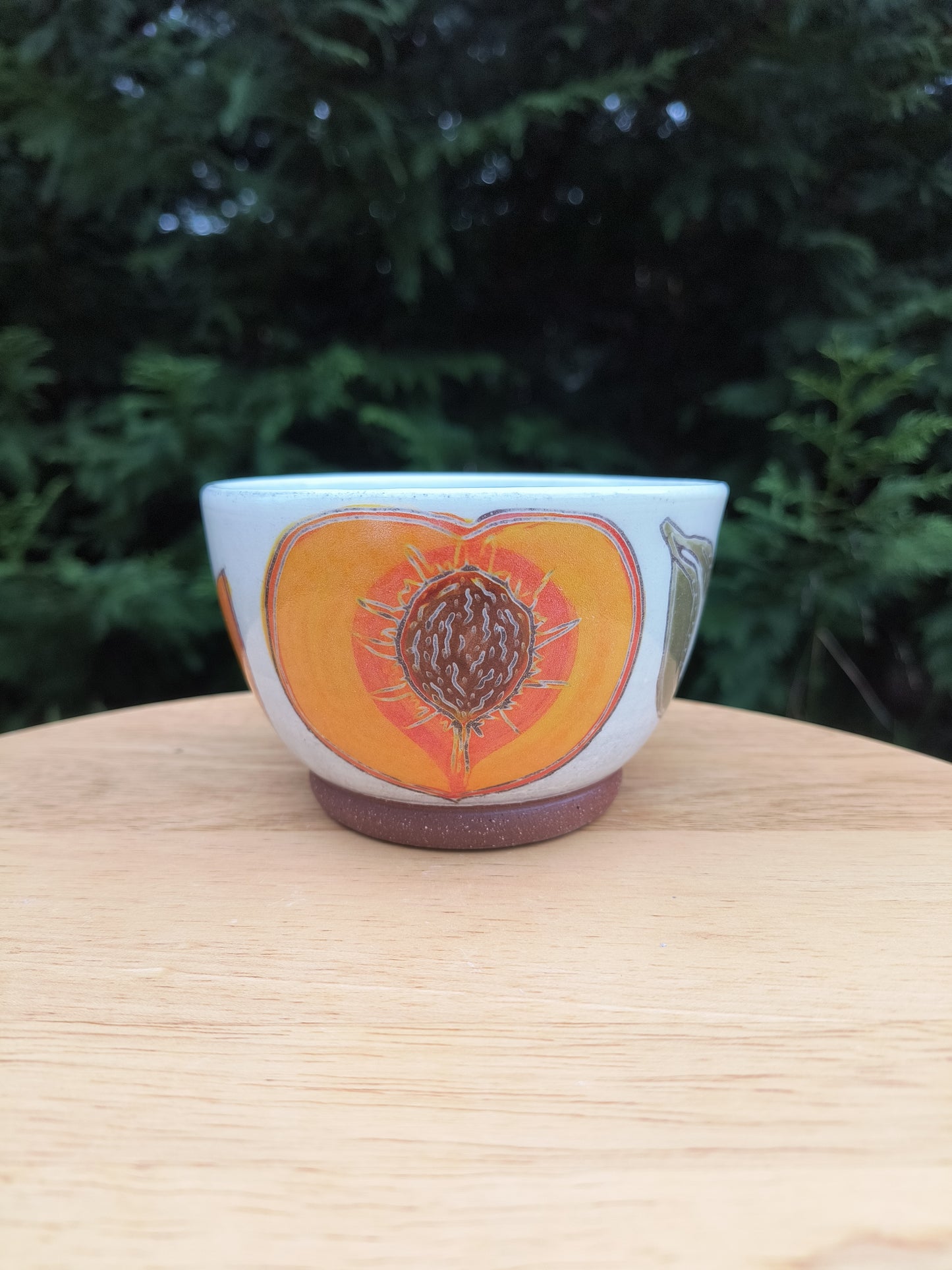 Peach Bowl B (peach halve)