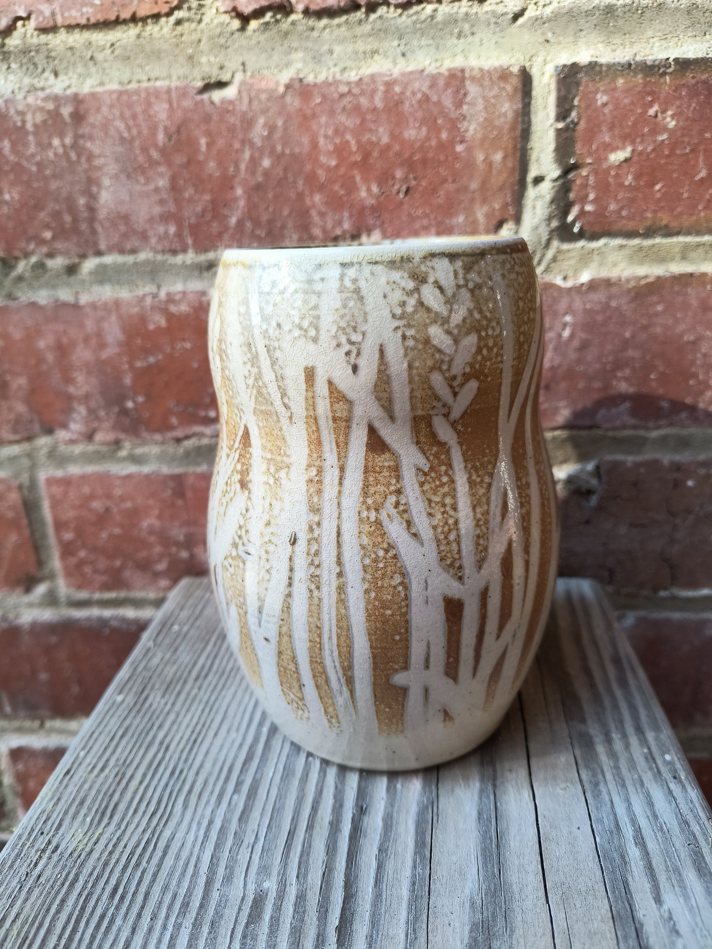 Woodfired Wheat Vase