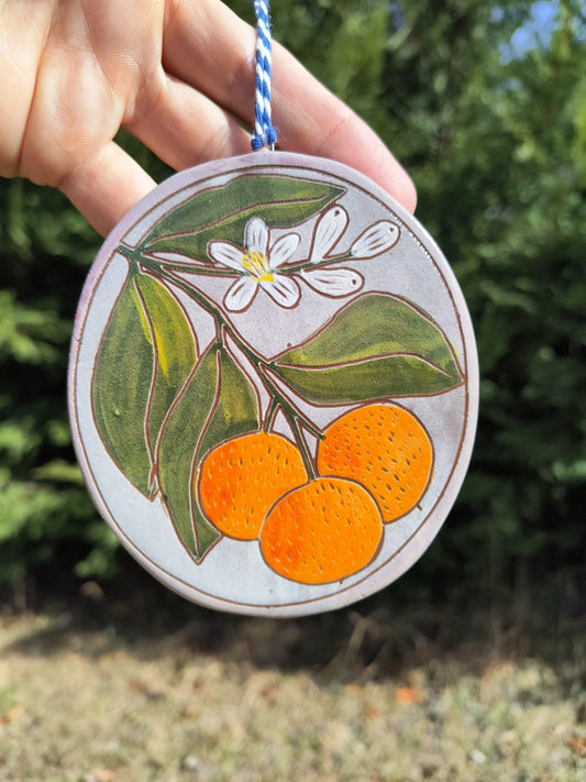 Calamanzi Orange mini wall art or ornament