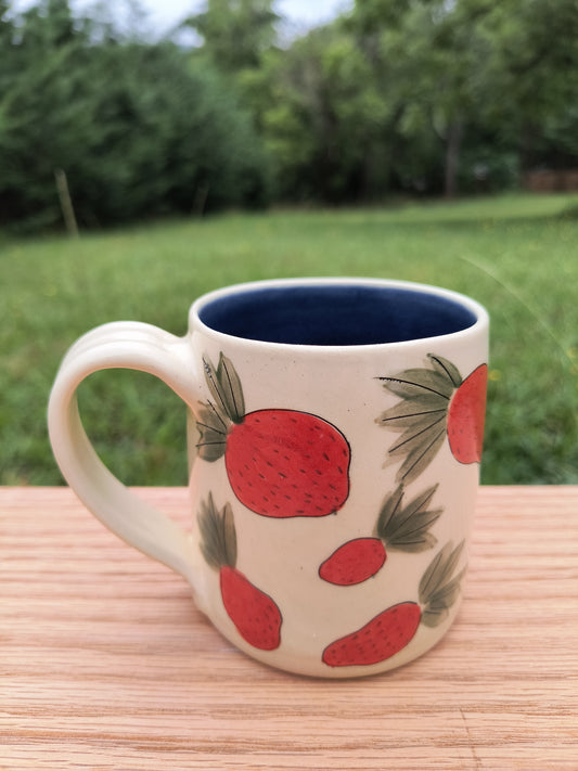 Strawberry Mug-blue