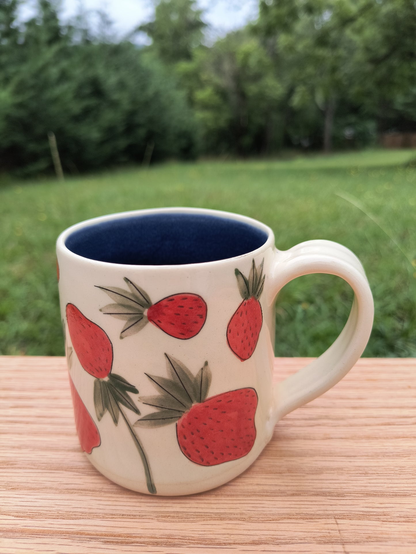 Strawberry Mug-blue