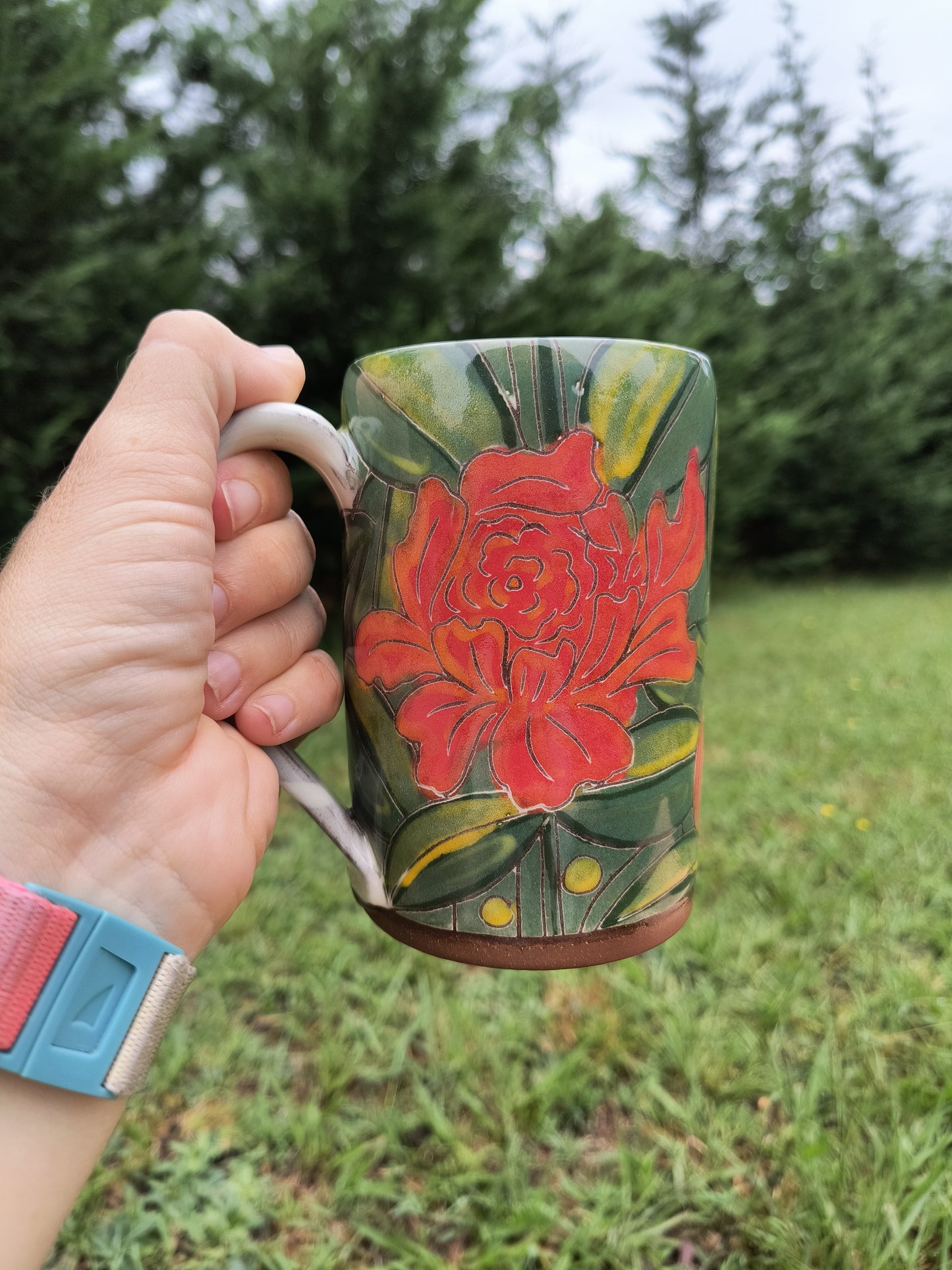 Peony Mug - tall! 16oz