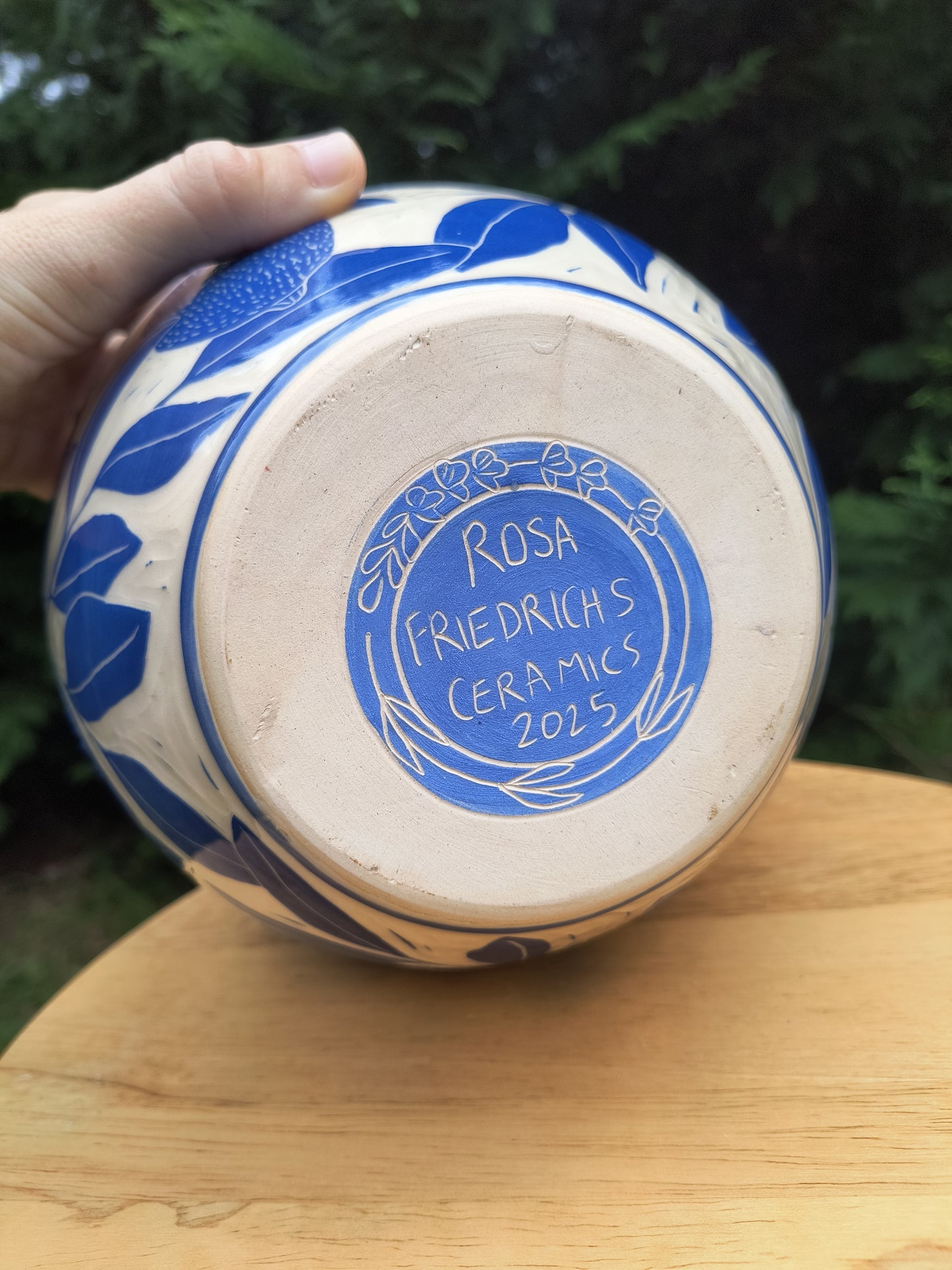 Blue Lemon Vase