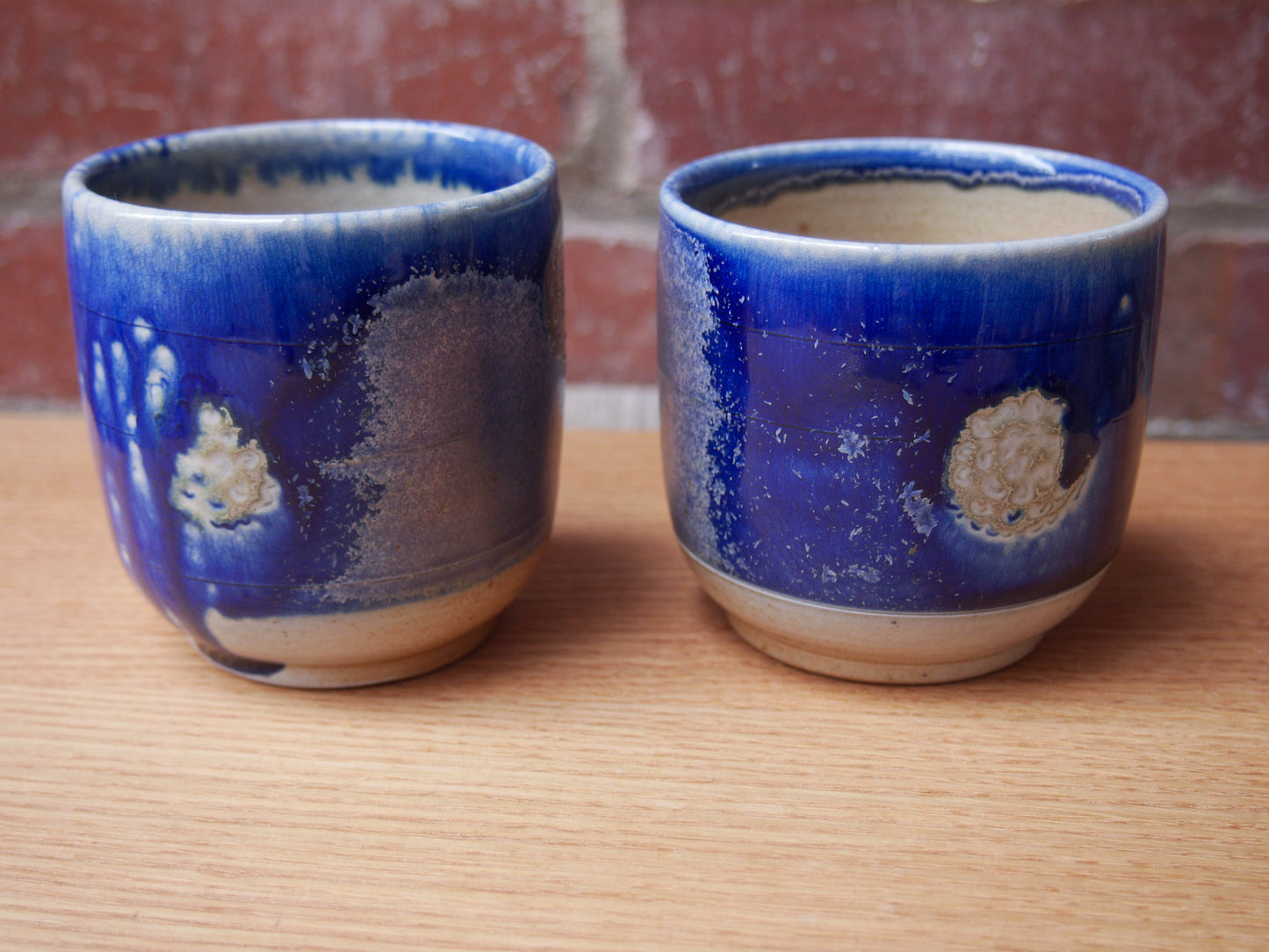 Blue Woodfired Sipping Cup Set